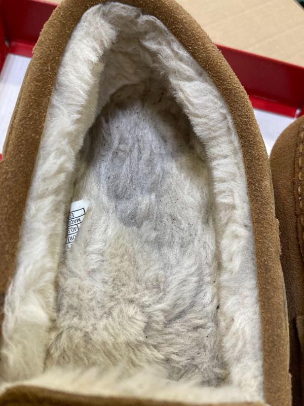 Photo 1 of DREAM PAIRS Women's Fuzzy House Slippers Cozy Faux Fur Micro Suede Moccasins Slip on Loafer Shoes for Indoor and Outdoor,Size 8.5-9,Chesnut,AUZY-01
