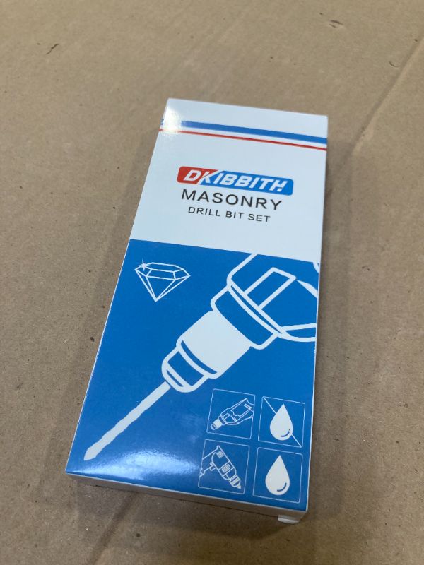 Photo 1 of 11-pc Masonry Drill Bits Carbide Concrete Drill Bit Set for Stone Tile Brick Ceramic Glass Metal Sheet Plastic and Wood, Quick Change 1/4" Hex Shank, Size 5/32” 3/16" 1/4" 5/16" 3/8" 1/2" with Case