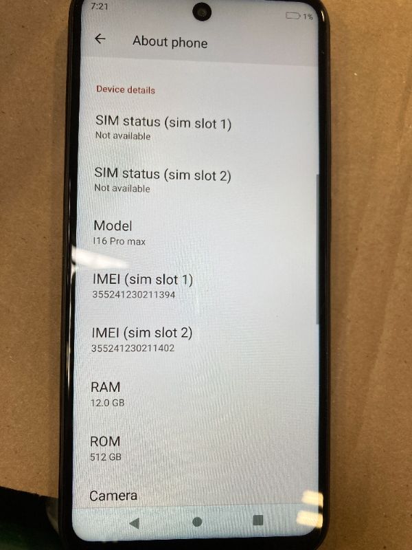 Photo 1 of Unlocked Phones P16 Promax, 6.7" HD Screen Cell Phone with Android 14, 12GB+512GB, 108MP+48MP Camera Unlocked Smartphone, 7000mAh Battery/5G/Dual Sim/Face ID/GPS, White