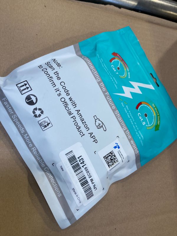 Photo 1 of Vabogu Cat 8 Ethernet Cable, 5ft Heavy Duty High Speed Internet Network Cable, 26AWG, 2000MHz 40Gbps with Gold Plated RJ45 Connectors, Shielded for Indoor & Outdoor Use