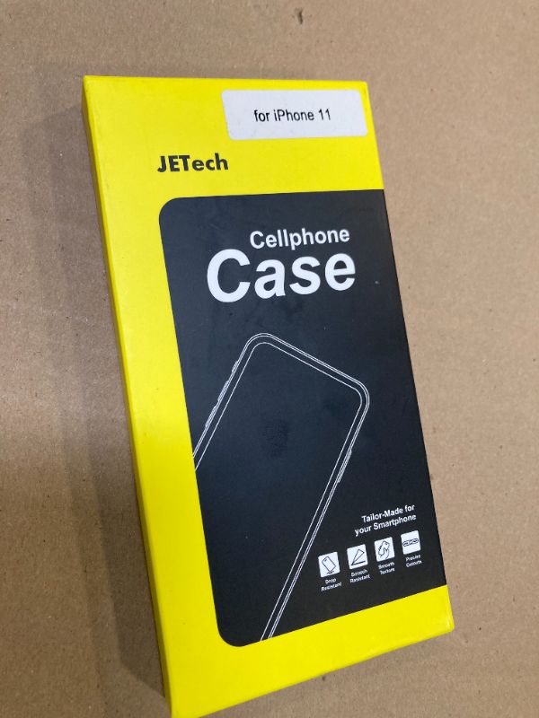 Photo 1 of JETech Case for iPhone 11 6.1-Inch, Non-Yellowing Shockproof Phone Bumper Cover, Anti-Scratch Clear Back (Clear)