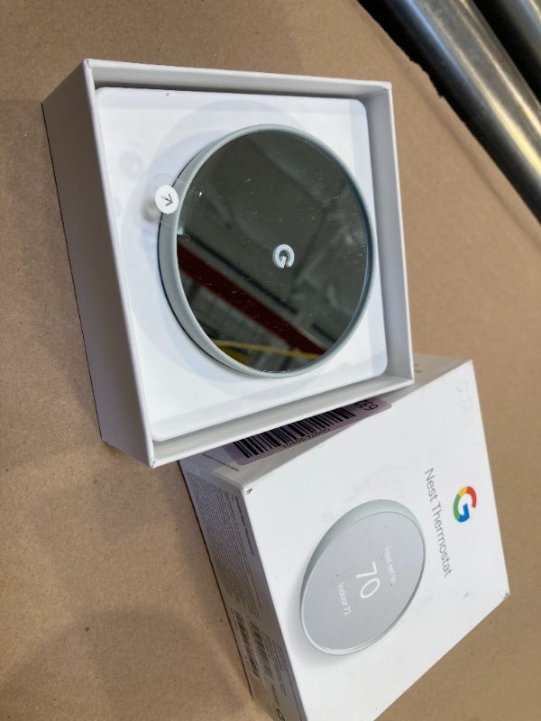 Photo 1 of Google Nest Thermostat - Smart Thermostat for Home - Programmable Wifi Thermostat - Fog