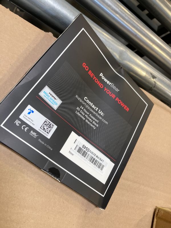 Photo 1 of PowerBear 4K HDMI Cable 10 ft | High Speed Hdmi Cables, Braided Nylon & Gold Connectors, 4K @ 60Hz, Ultra HD, 2K, 1080P, ARC & CL3 Rated | for Laptop, Monitor, PS5, PS4, Xbox One, Fire TV, & More