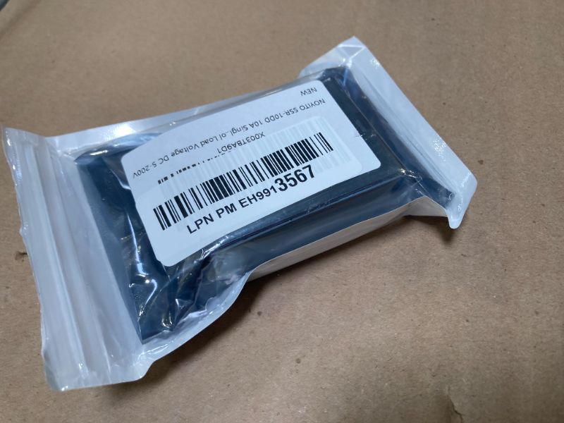 Photo 1 of NOYITO SSR-10DD 10A Single Phase Contactless Mute Solid State Relay DC Control DC Input Control Voltage DC3-32V Control Load Voltage DC 5-200V