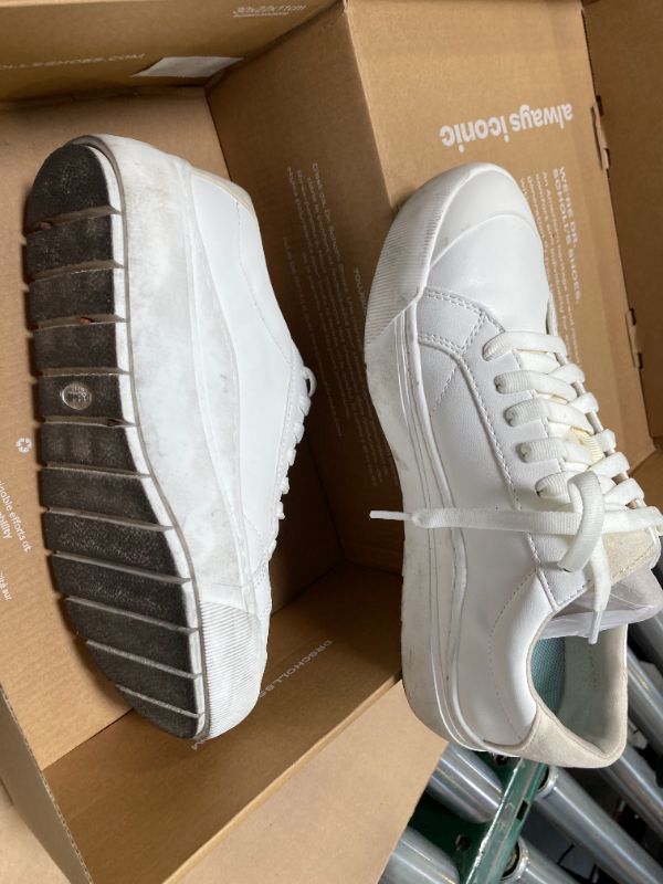 Photo 1 of Dr. Scholl's Shoes Womens Time Off Platform Slip On Fashion Sneaker,White Smooth,7