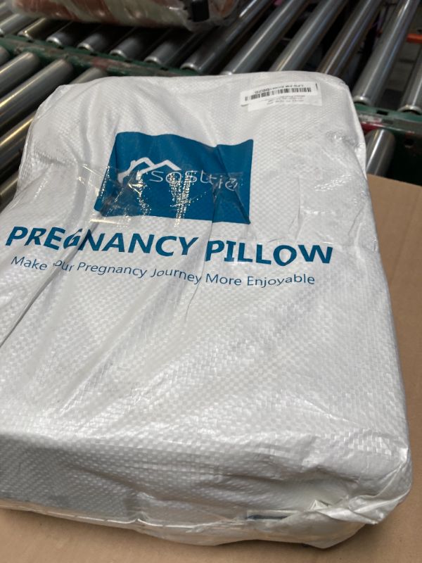 Photo 1 of Sasttie Pregnancy Pillows for Sleeping, U Shaped Cooling Full Body Pillow with Removable Cover, Pregnant Women Must Haves, Maternity Essential, Light Grey