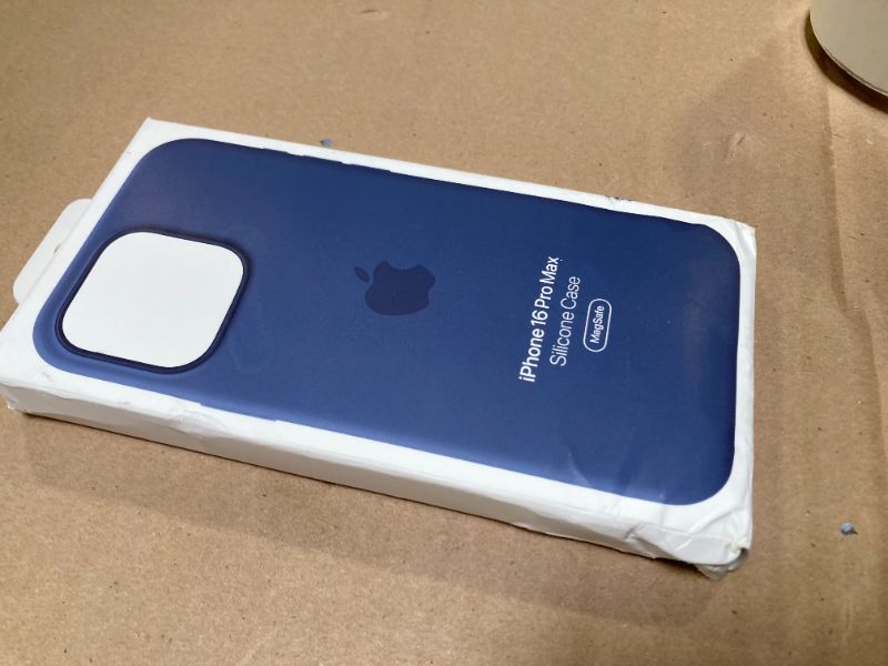 Photo 1 of Apple iPhone 16 Pro Max Silicone Case with MagSafe and Camera Control - Denim ???????