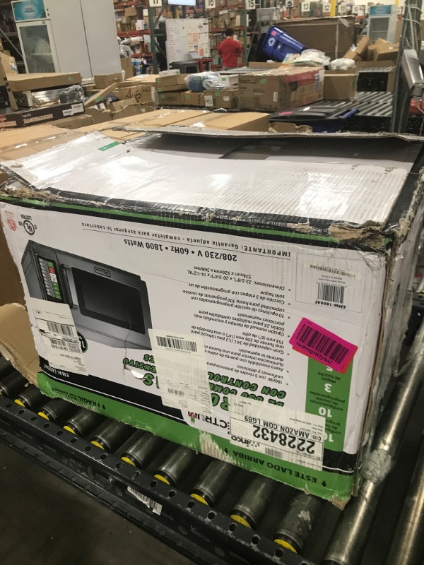 Photo 1 of Winco EMW-1800AT Commercial-Grade Microwave Oven, 1.2 Cubic Feet, Silver