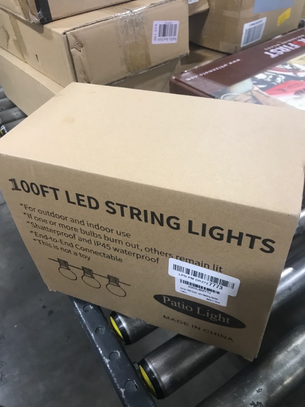 Photo 1 of Arbrac 100ft Outdoor String Lights Waterproof/Connectable/Dimmable with 62 LED Shatterproof Bulbs UL Listed, G40 Globe 2700K Patio Lights Outdoor Lighting for Backyard Porch Cafe Party Wedding Garden