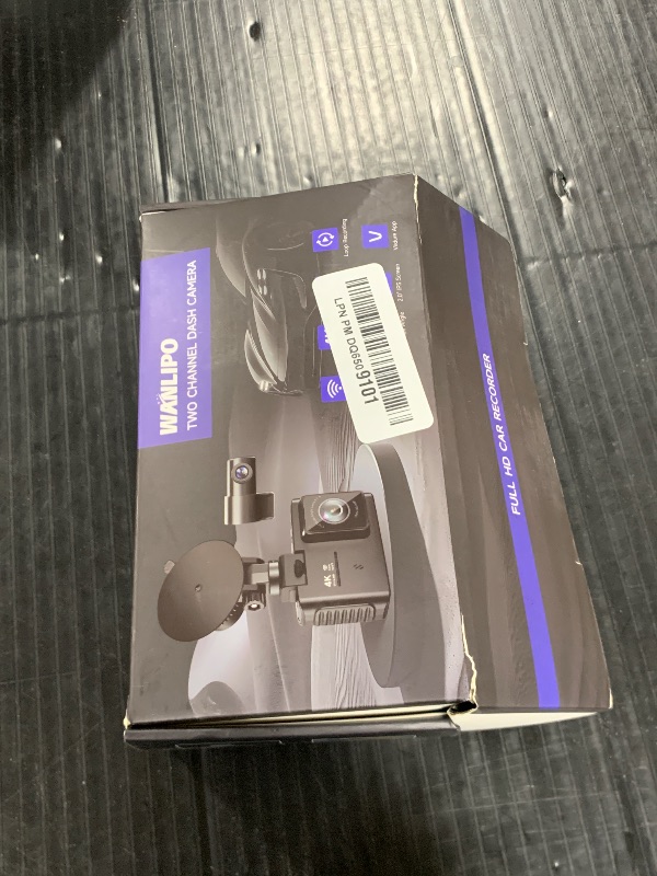 Photo 1 of Dash Cam Front and Rear: 4K Dual Channel Dash Cam - 5GHz WiFi, Dash Camera for Cars with 64GB Card, 2.0" IPS Screen, App Control, G-Sensor, Loop Recording, 170° Wide Angle, Night Vision, Parking Mode