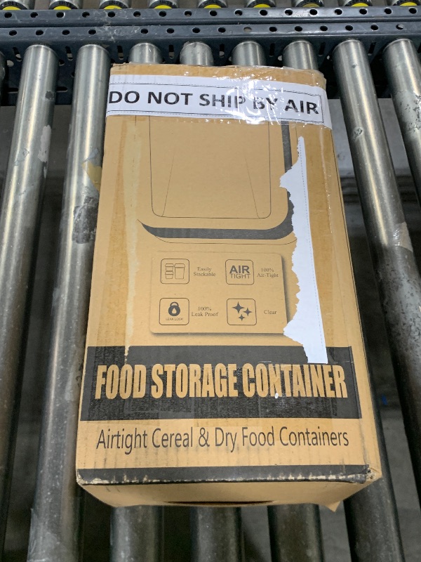 Photo 1 of HKJ Chef 4 Pack Large Airtight Food Storage Containers with Lids (5.2L / 176oz), BPA Free Plastic Kitchen and Pantry Organization Contianers for Cereal Flour and Sugar Storage, Labels & Marker