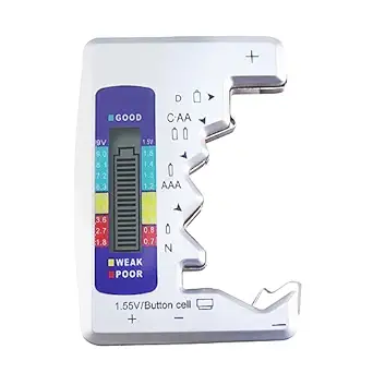 Photo 1 of Battery Tester Universal Battery Checker with LCD Display Digital Multi Purpose Small Battery Checker for All Battery C AA AAA D N 9V 6F22 1.5V Button Cell Batteries