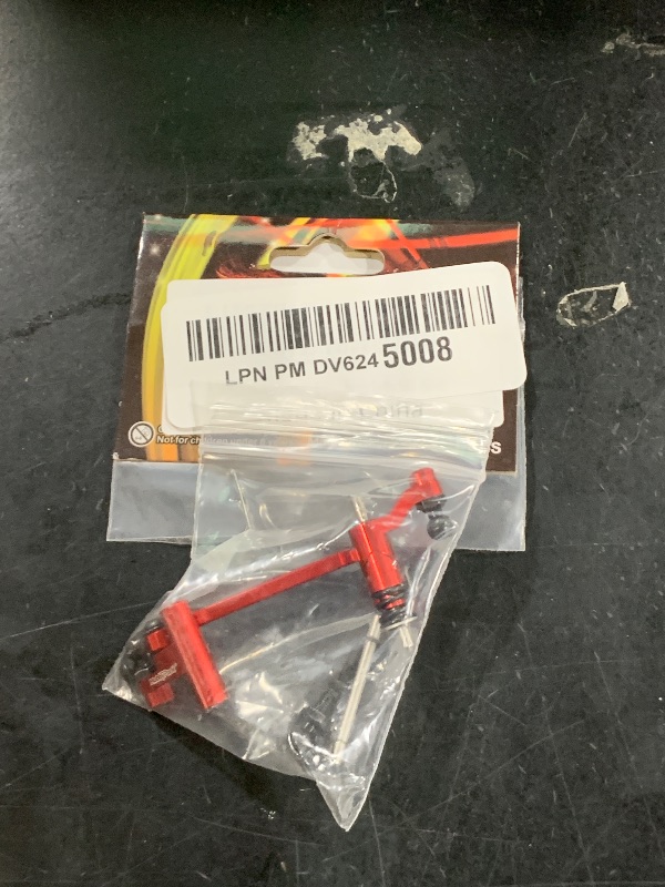 Photo 1 of HobbyPark Aluminum Servo Saver Steering Bellcrank Spring Retainer Parts for Traxxas 1/18 LaTrax Teton Upgrades Desert Prerunner Rally SST (Red)