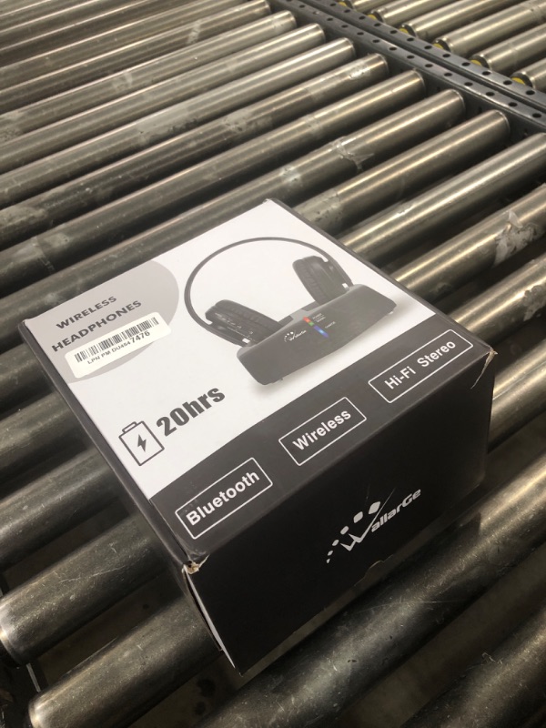 Photo 1 of WallarGe Wireless Headphones for TV Watching, Easy Setup and Comfortable Bluetooth Headphones with RF Transmitter Charging Dock, 100 Ft Wireless Range, Rechargeable 25 Hours Play and No Audio Delay