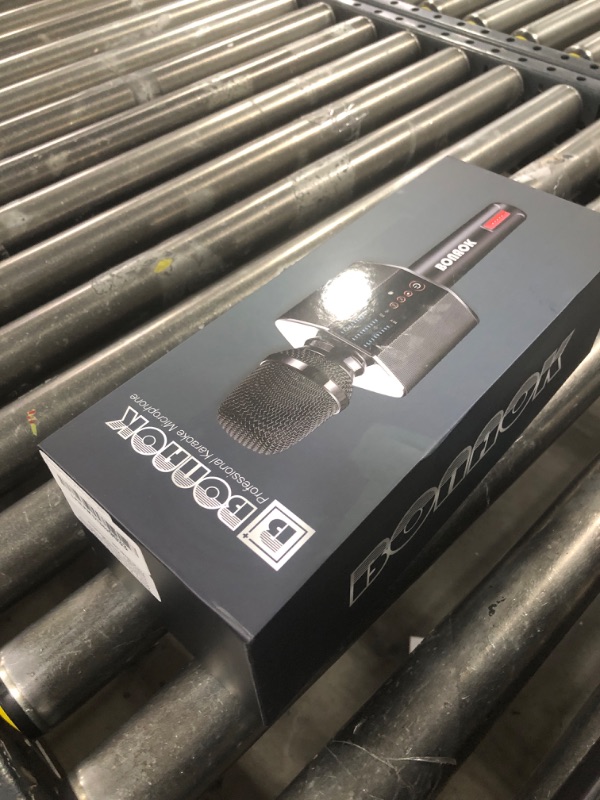 Photo 1 of BONAOK Karaoke Microphone Portable Wireless Rechargeable Bluetooth Mic for Adults Kids Car Home Outdoor Party Karaoke Machine for PC/Smartphone G50 Black