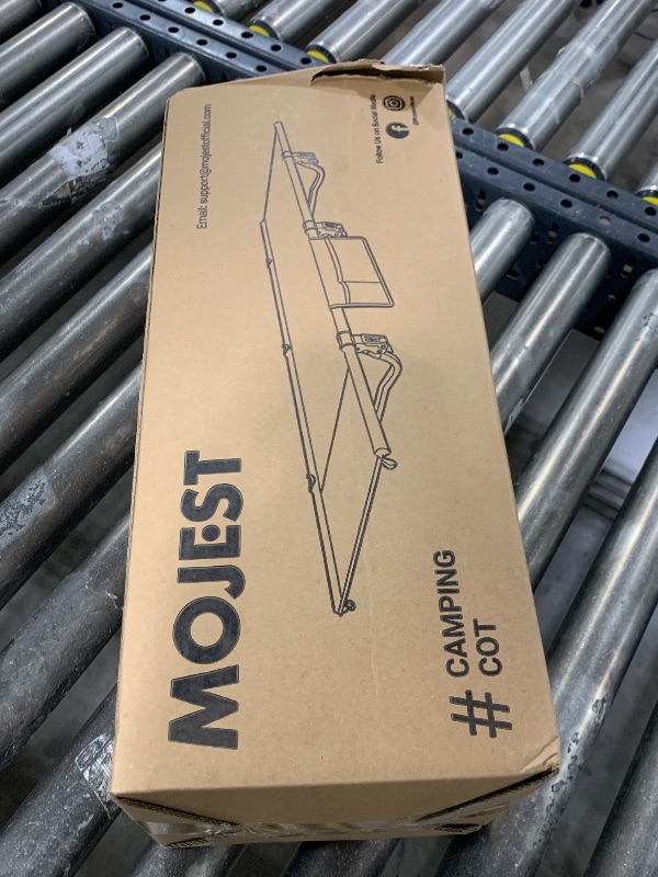 Photo 1 of Mojest Ultralight Camping Cot for Adults - Portable Folding Camping Bed, Supports 350 lbs - Lightweight for Travel, Camping, Hiking, Backpacking, Mountaineering, Black