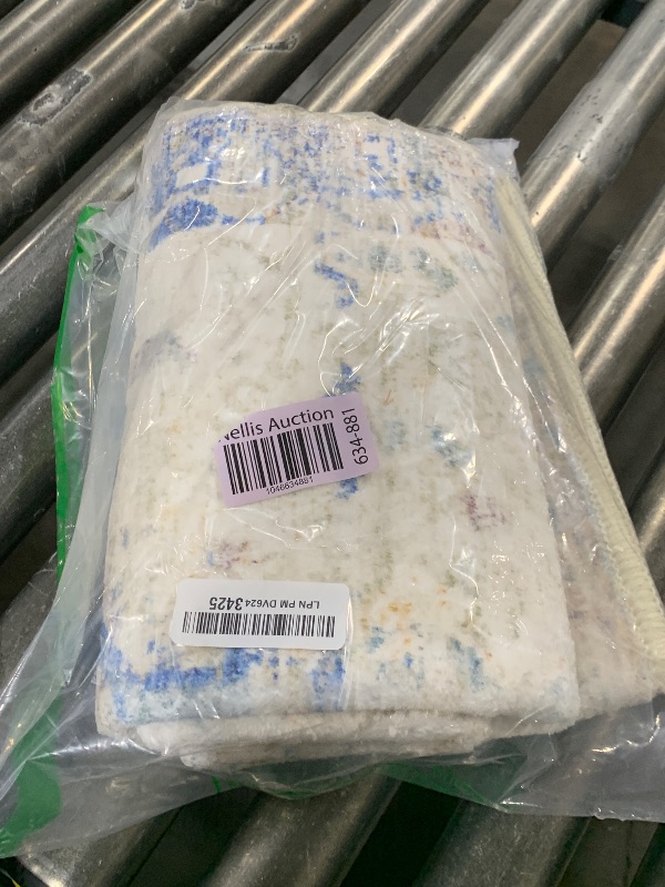 Photo 1 of RORA Area Rug 2x4 Non-Slip Machine Washable Boho Distressed Neutral Area Rug Hallway Runner Rug for Bedroom Kitchen Bathroom Entryway Low Profile