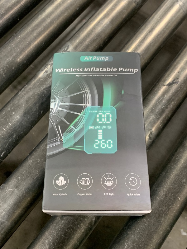 Photo 1 of Tire Inflator Portable Air Compressor, 150PSI Portable Air Pump for Car Tires, 2X Faster Inflation Air Compressor with Digital Pressure Gauge for Car, Bike, Motorcycle, Ball
