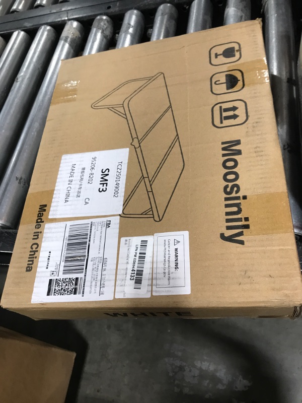 Photo 1 of Moosinily Small Camping Table 3FT Folding Picnic Table Foldable Low Camp Table Portable Short Aluminum Outdoor Floor Short Beach BBQ White 35.2×15.7 inch