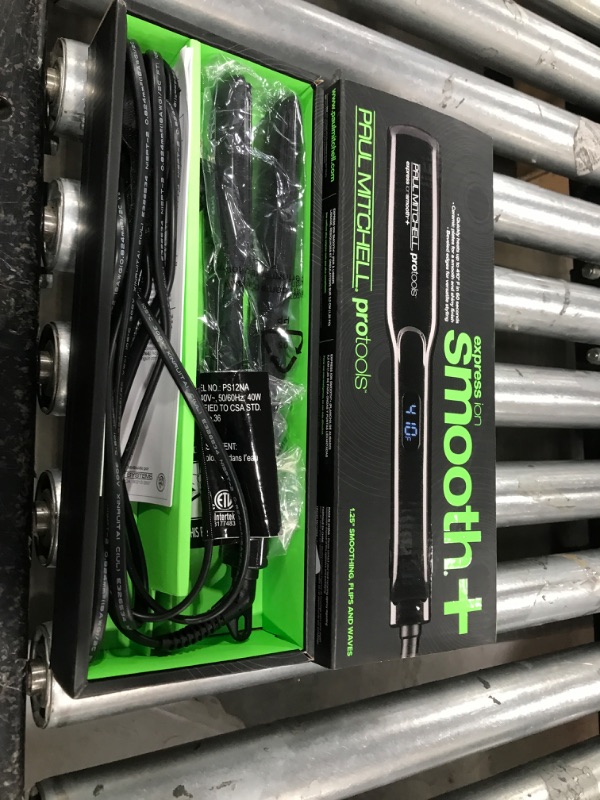 Photo 1 of Paul Mitchell Pro Tools Express Ion Smooth+ Ceramic Flat Iron, Adjustable Heat Settings for Smoothing + Straightening, 1.25"