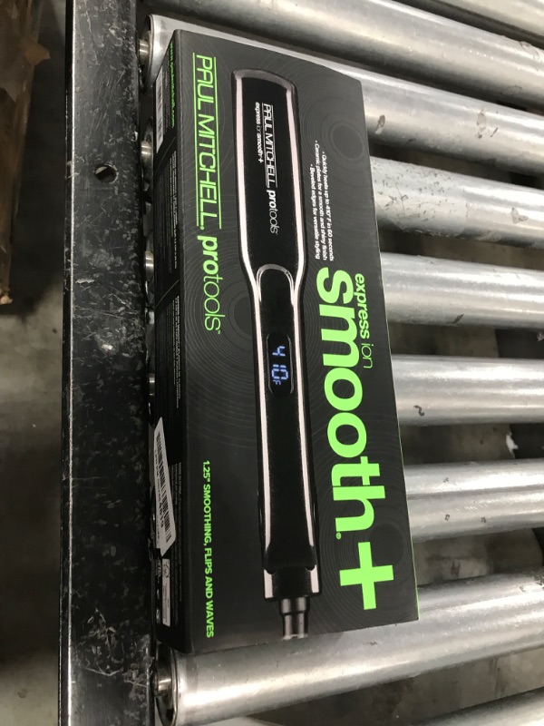 Photo 1 of Paul Mitchell Pro Tools Express Ion Smooth+ Ceramic Flat Iron, Adjustable Heat Settings for Smoothing + Straightening, 1.25"