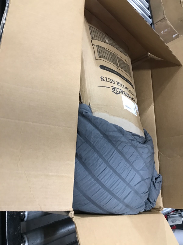 Photo 1 of gray comforter queen set 7 pieces