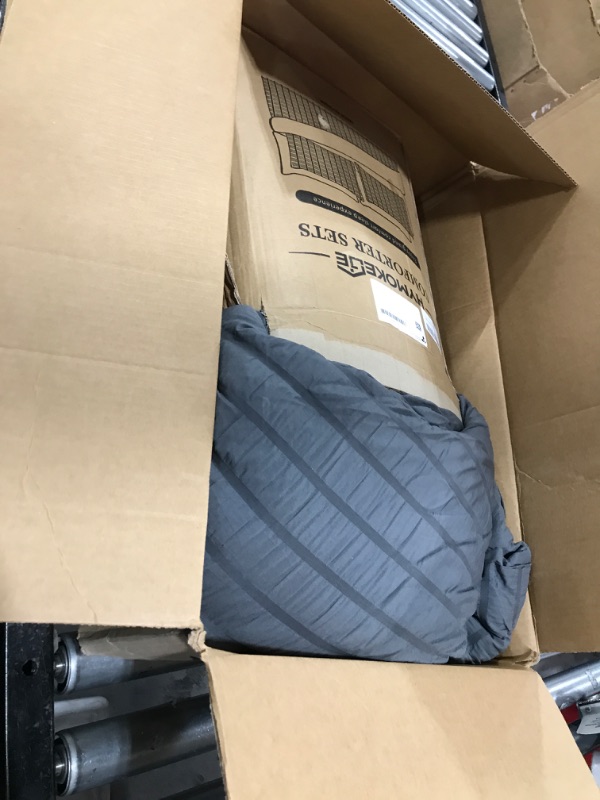 Photo 1 of gray comforter queen set 7 pieces