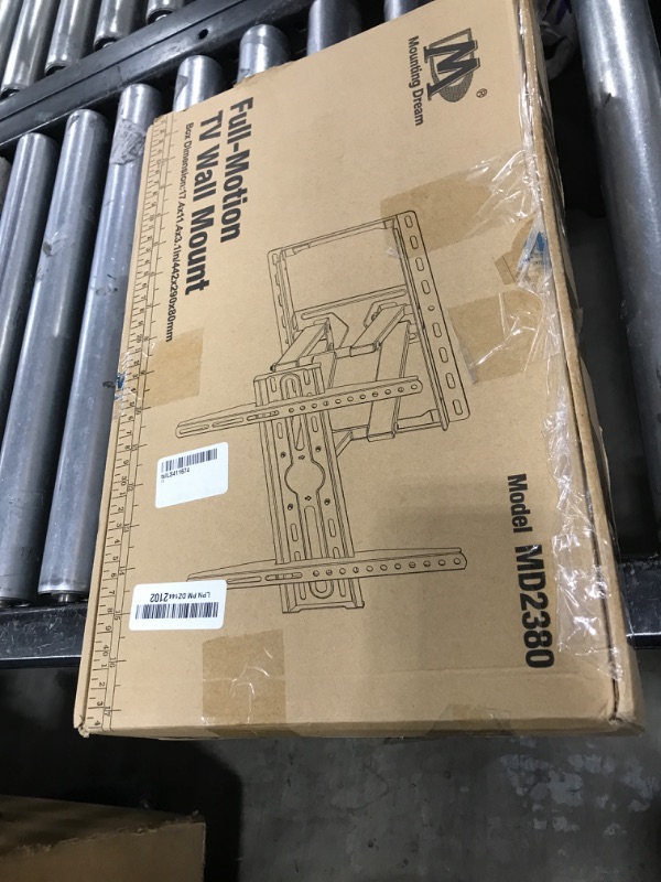 Photo 1 of Mounting Dream TV Wall Mount for 32-65 Inch Television,Mount with Swivel and Tilt, Full Motion Bracket with Articulating Dual Arms, Fits 16inch Studs, Max VESA 400X400 mm, 99lbs, MD2380