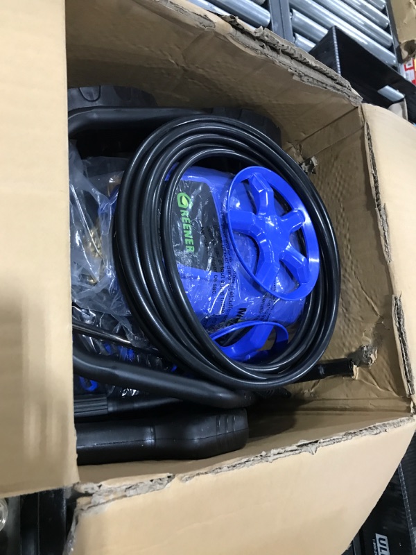 Photo 1 of GREENER Electric Pressure Washer, 3800 Max PSI and 2.4 Max GPM, Onboard Soap Tank, Spray Gun and Wand, 5 Nozzle Set, for Cars/Fences/Driveways/Homes/Patios/Furniture-Blue