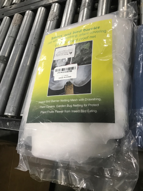 Photo 1 of 10' x 12' Large Fruit Tree Netting for Squirrels and Birds with Drawstring, Insect Bird Netting Pest Barrier for Garden Protection (White)