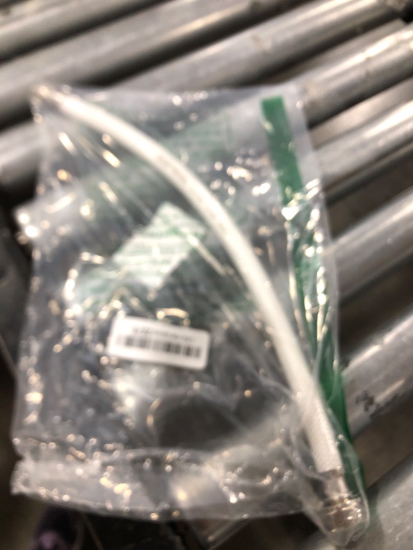Photo 1 of Eastman 16 Inch Flexible Faucet Connector, 1/2 Inch FIP Outlet x 3/8 Inch Compression Inlet Connection, Reinforced PVC Supply Line with Nickel-Plated Brass Nuts, 48131