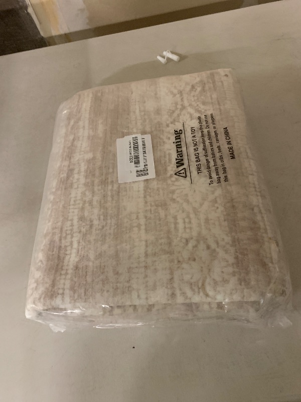 Photo 1 of 4x6 Washable Area Rug Modern Abstract Low Pile Non Slip Carpet Neutral Brown for Living Room Bedroom Under Dining Table Indoor Floor Mat (Brown,4'x6')