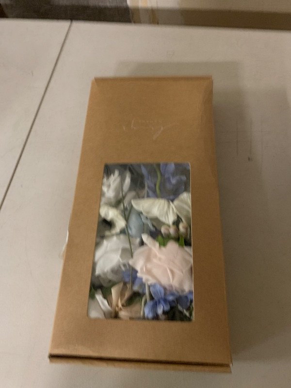 Photo 1 of Ling's moment Fake Flowers Box, Faux Artificial Greenery Stems Foam Roses Poppy Gardenia Silk Hydrangea Peony Fabic Flower for Centerpieces Bouquet Wedding Floral Vase, English Pastel, Deluxe Combo