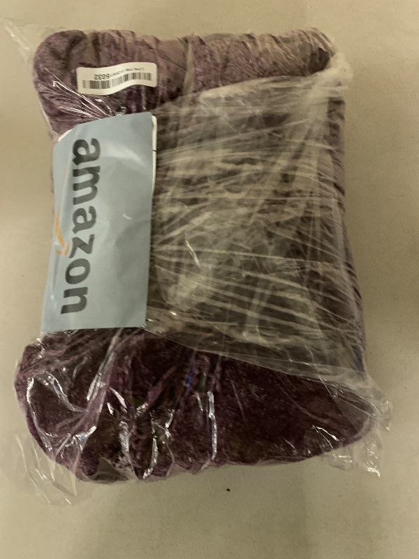 Photo 1 of LONG CREATE Chenille Throw Blanket for Couch 60"X 80" Twin, Soft Cozy Throws with Fringe Tassel for Bed Sofa Chair Cover, Lightweight Knitted Decorative Boho Blankets for Living Room, Dark Purple