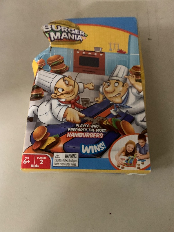 Photo 1 of Fotorama Burger Mania Sizzling Build-A-Burger Game, Fast-Paced Conveyor Belt Fast Food Thrill Competition, Develops Fine Motor Skills and Dexterity, for Children Ages 6 and Up