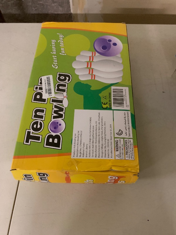 Photo 1 of Liberry Kids Toy Bowling Set Includes 10 Plastic Pins & 2 Balls, Toddler Indoor Outdoor Games, Educational Birthday Gifts for Boys Girls Ages 2 3 4 5