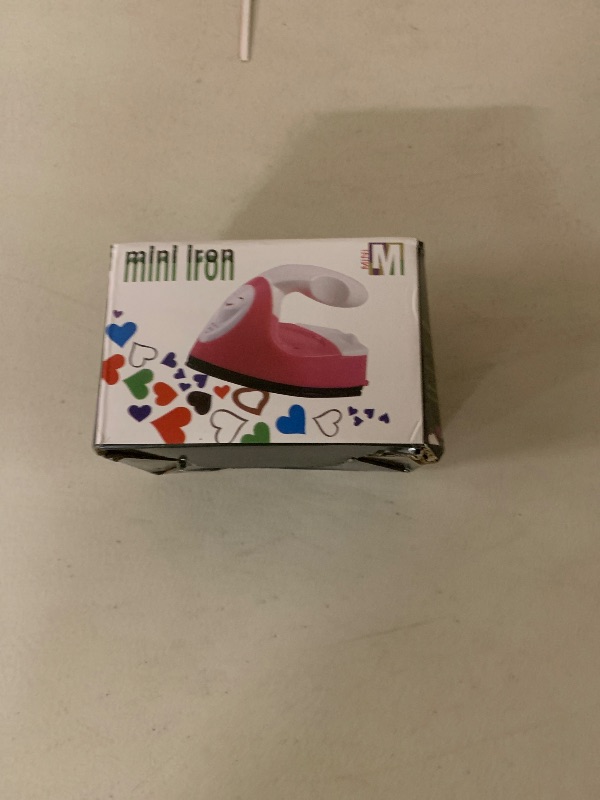 Photo 1 of GoLashFun Mini Craft Iron,Pink Mini Heat Press Machine Small Iron Portable Travel Handy Heat for DIY Transfer Projects,Crafting Clothes