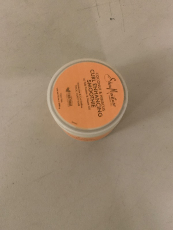 Photo 1 of SheaMoisture Smoothie Curl Enhancing Cream Coconut and Hibiscus for Thick, Curly Hair Sulfate Free and Paraben Free 12 oz