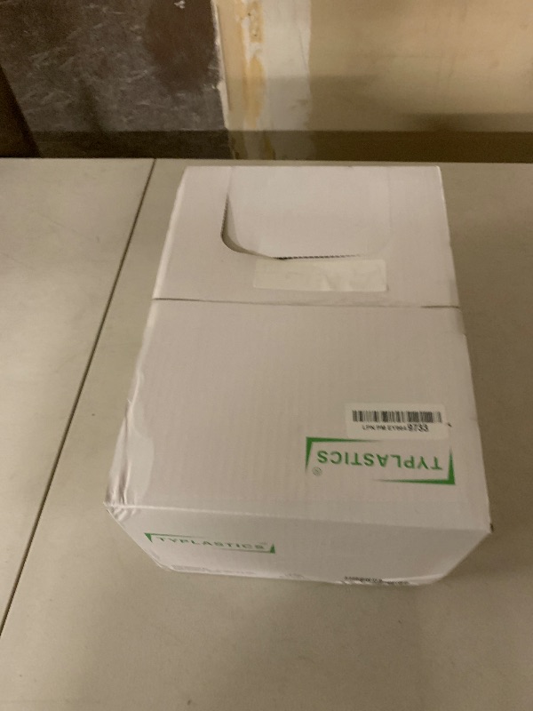 Photo 1 of TYPLASTICS FleTex Tall Kitchen 13 Gallon Drawstring Trash Bags, 300 Bags, 24in x 27in, Unscented, White, Wholesale Pack