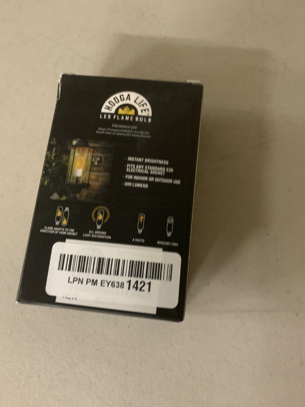 Photo 1 of HoogaLife Flame Light Bulbs, Warm Flickering Light Bulbs Effect of Real Fire, E26 Led Flame Light Bulb for Christmas, Halloween, Party Patio Porch Home Holiday Indoor & Outdoor Decorations-2 Pack