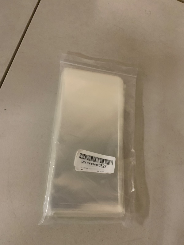 Photo 1 of 150 Pcs 4''x 8'' Cellophane Cello Bags,Clear Plastic Sleeves for Cards,Photos,Bookmarks,Jewelry,Treats