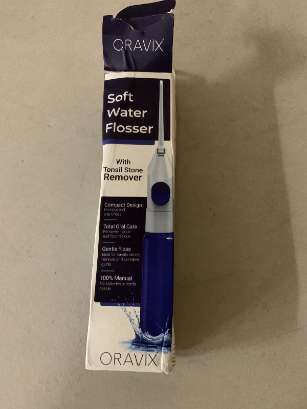Photo 1 of ORAVIX Dental Water Flosser, Tonsil Stone Remover, Gentle Oral Irrigator for Sensitive Teeth and Gums, Kids Manual Water Flosser, No Electricity or Batteries
