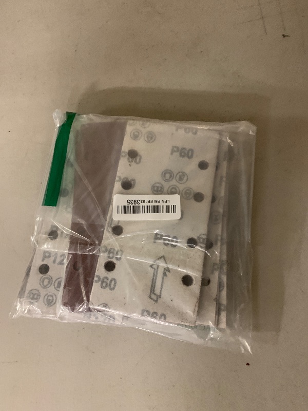 Photo 1 of Sand Paper Sheets 40 PCS, 8 Holes Hook & Loop Sandpaper Sanding Sheet Assorted for 1/3 Sheet Sander, 60/80/120/180/320/600/800/1000 Grits Sandpaper for Wood Metal Crafts Plaster and Other Surfaces