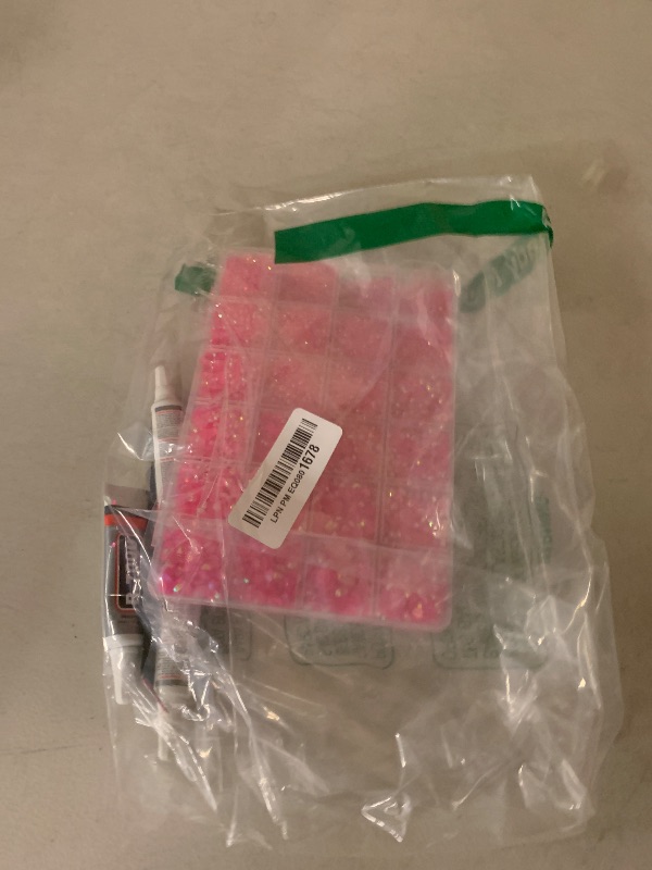 Photo 1 of 25000Pcs Resin Jelly Rhinestones with Tweezers for Crafting, Hot Pink AB Flatback Gems, Bedazzling Crystal with 3Pcs 10ml B7000 Jewelry Glue for DIY Crafts Clothing Tumblers Shoes Fabric Nail Art