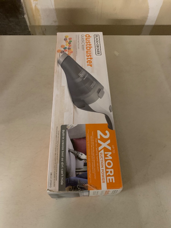 Photo 1 of BLACK+DECKER dustbuster QuickClean Cordless Handheld Vacuum, Car Vacuum Portable (HNVC215B10)