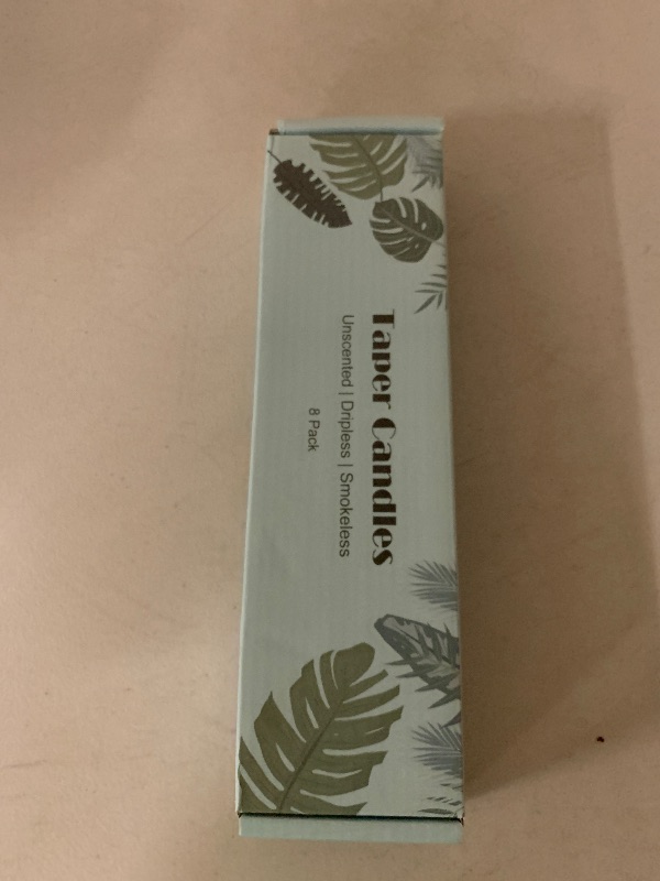 Photo 1 of 8 Pack 10 Inch Flesh Pink Taper Candles Long Burning Time Dripless Candles for Dinner Home Decor Wedding Shower