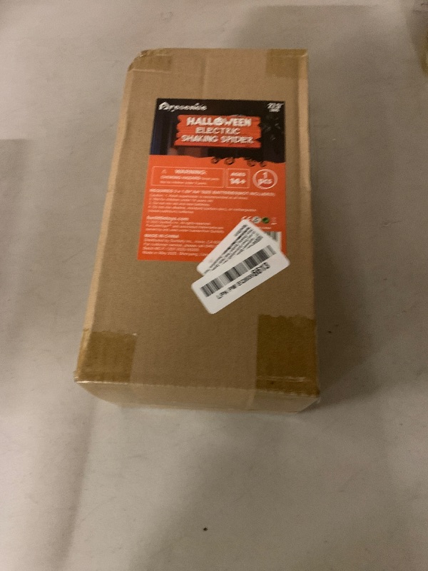 Photo 1 of 27'' Halloween Spider Hanging Decorations, Up and Down Automatically Sound Activated Scary Shaking Spiders Fake Hairy Spider Props for Halloween Animatronics Decorations Yard Party Garden Lawn Decor