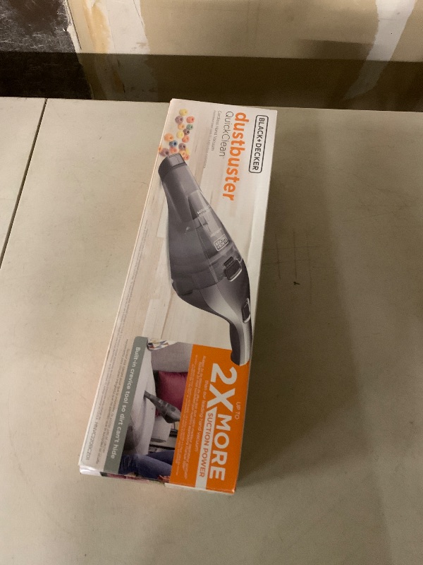 Photo 1 of BLACK+DECKER dustbuster Handheld Vacuum, 8V Cordless, Hand Vacuum for Quick Cleanup with Crevice Tool and Washable Filter (HNVC220BCZ01)