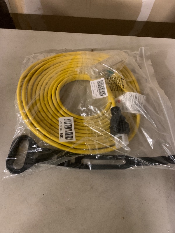 Photo 1 of 25FT Heavy Duty Generator Extension Cord?NEMA L5-30P/Three 5-15R, 3 Prong 10 Gauge Flexible Generator Cable, Generator Power Cord,30Amp 3750 Watts Yodotek