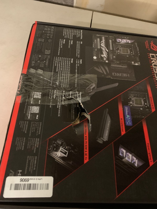 Photo 1 of *SEE NOTES* ASUS ROG Crosshair X870E Hero AMD X870E AM5 ATX Motherboard, Advanced AI PC Ready, 18+2+2 Power Stages, DDR5, PCIe® 5.0, 5X M.2, Wi-Fi 7, USB4®, AI Overclocking, Core Flex, PCIe Slot Q-Release Slim